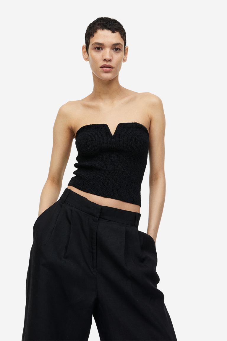 Textured-knit Tube Top | H&M (US + CA)