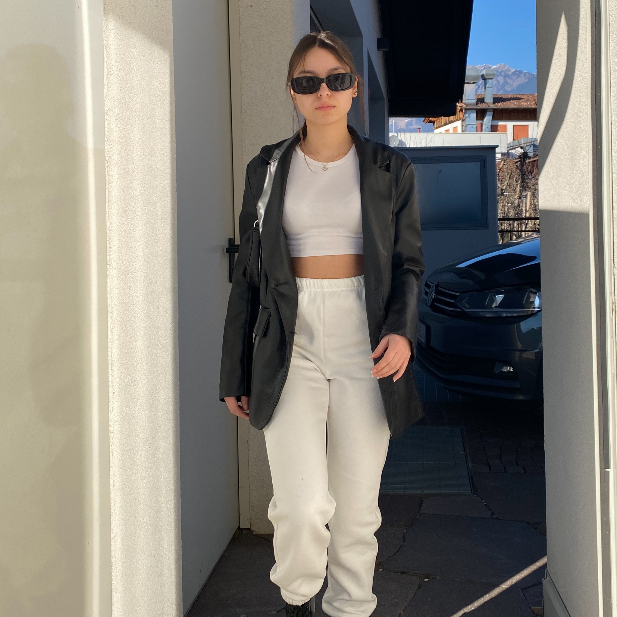 Airport Outfit Inspo, white sweatpants, white crop top, leather blazer, leather boots 


#LTKstyletip #LTKeurope #LTKtravel