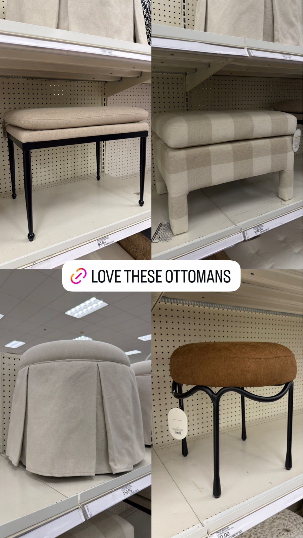 Love these Target ottomans for extra seating m

#LTKHome