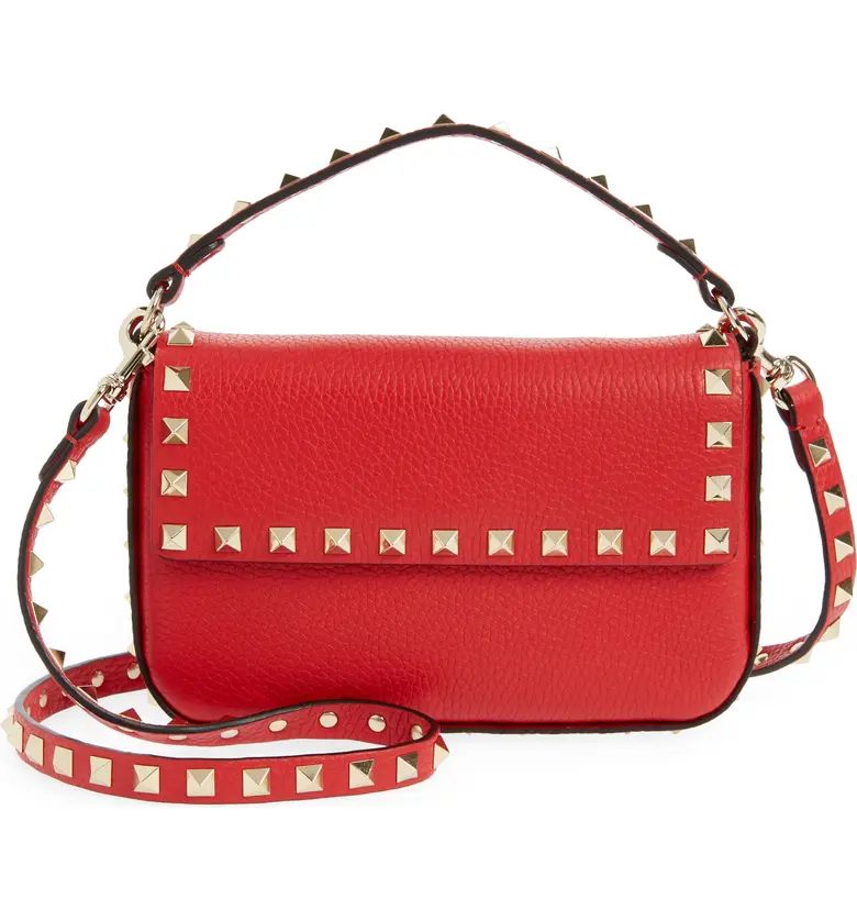 Valentino Garavani Rockstud Leather Crossbody Pouch | Nordstrom | Nordstrom