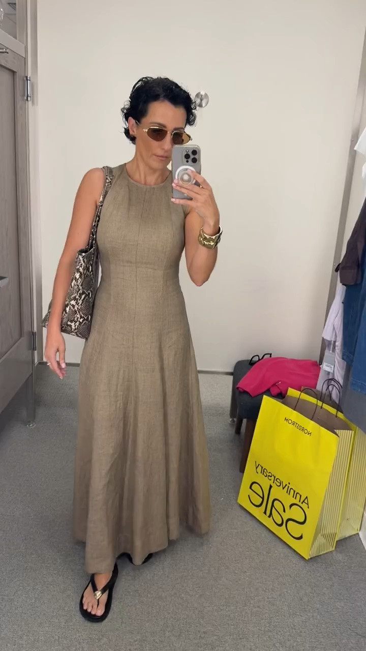 This linen maxi dress has the kind of shape that makes simple dressing feel incredibly chic. The neutral tone, defined waist and full skirt make it an easy transition into early fall.

linen maxi dress, neutral dress, sleeveless maxi dress, fall dress, transitional outfit, classic dress, work dress, dinner outfit, neutral style, fall fashion, stylewitheugenia

#LTKootd #LTKSeasonal #LTKOver40