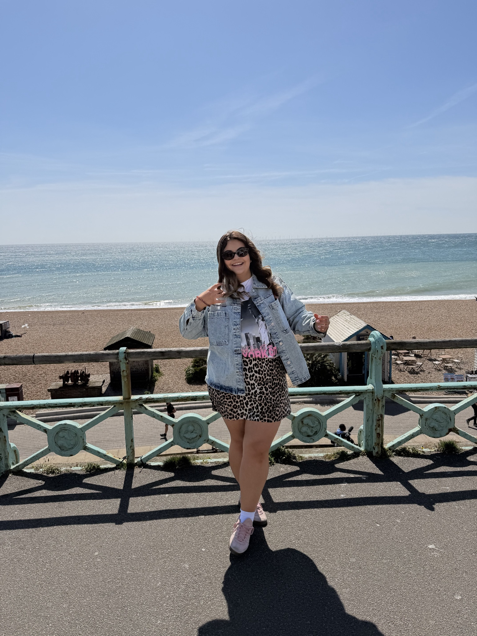 Birthday seaside exploring outfit 🏖️🎂 
Jacket is from peacocks and can’t link it💕

Leopard print dress, graphic T-shirt, denim jacket, pink trainers, birthday ourfit, casual outfit, midsize style, midsize outfit 

#LTKspring #LTKmidsize #LTKuk