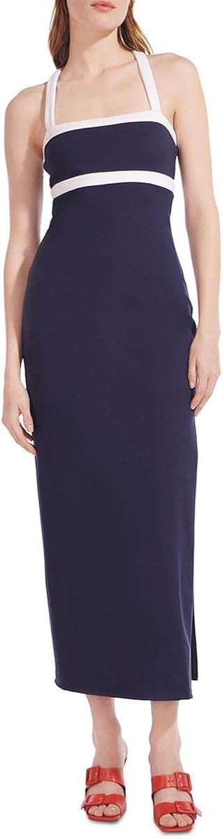 Staud Women's Navy Blue Augustine Maxi Dress | Amazon (US)