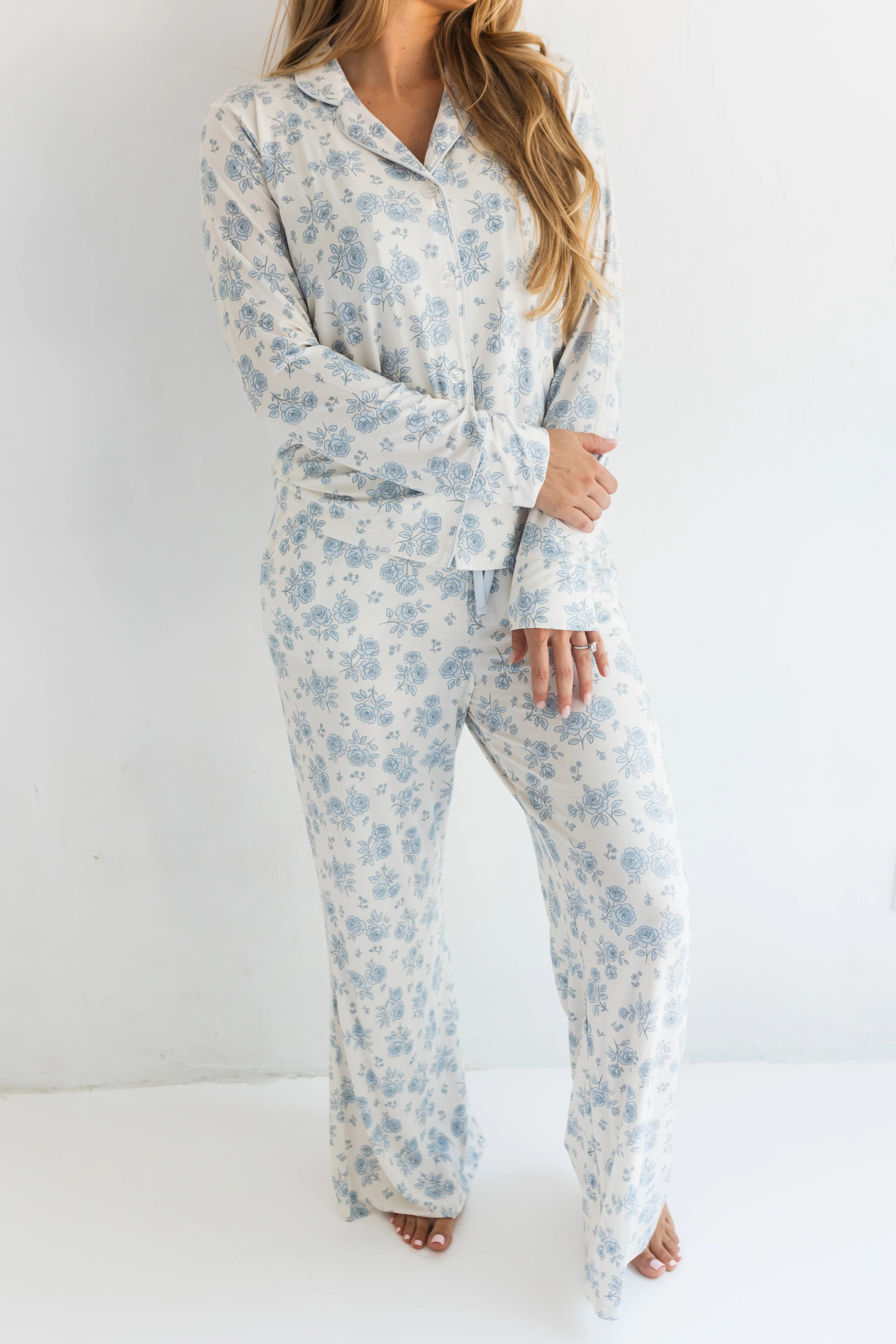 Blue Rose Garden Women's Set | In My Jammers