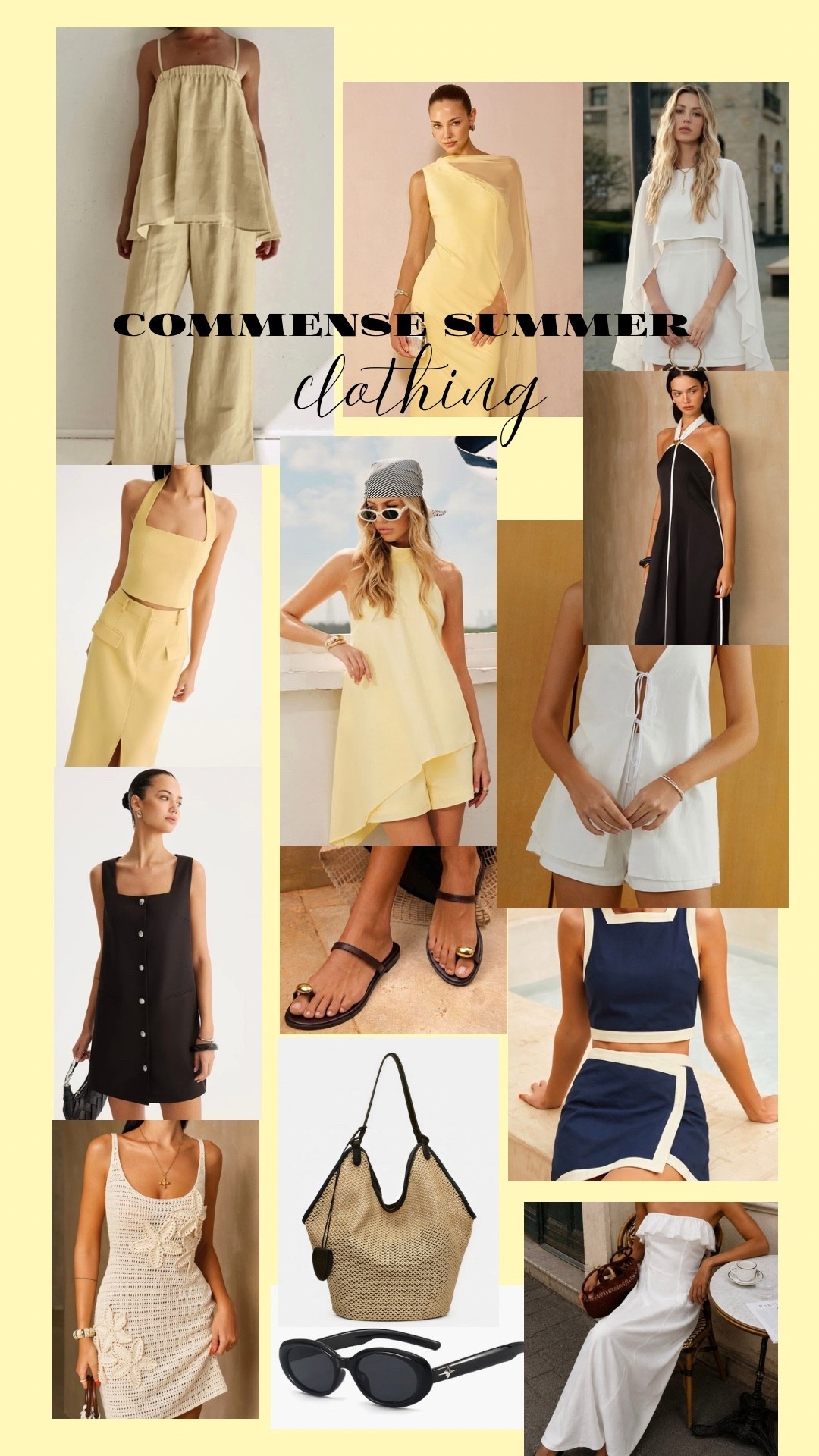 some adorable summer finds at Commense that I have in my cart! 💛✨🤌🏼