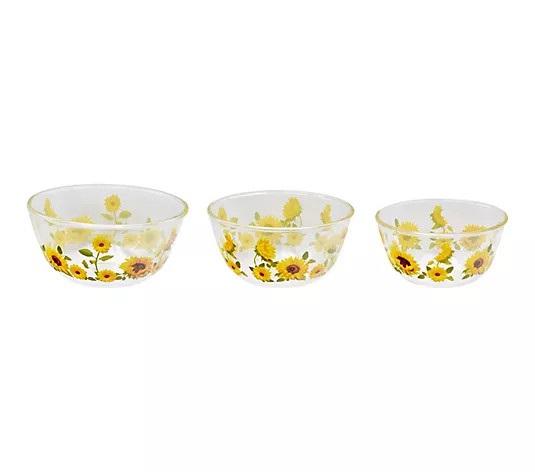 Temp-tations Seasonal Set of 3 Glass Bowls - QVC.com | QVC