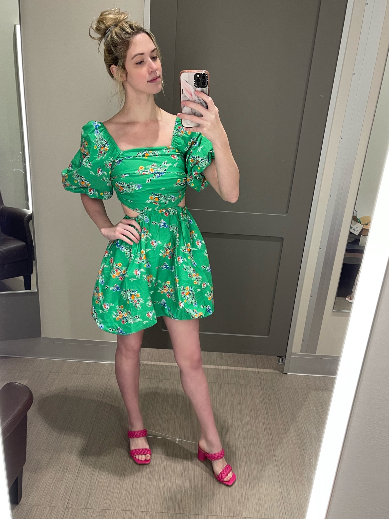 green floral dress target Emerald Green Prom Dresses Long Formal Evening Dresses Sexy High Slit –  Siaoryne main image 1