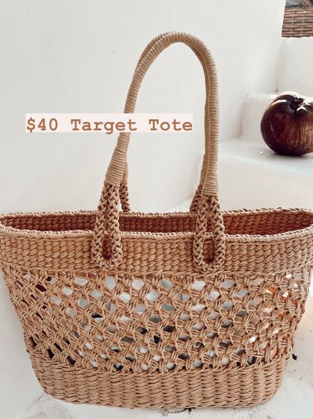 $40 target tote for summer - perfect for the beach or pool

#LTKstyletip #LTKitbag #LTKfindsunder50