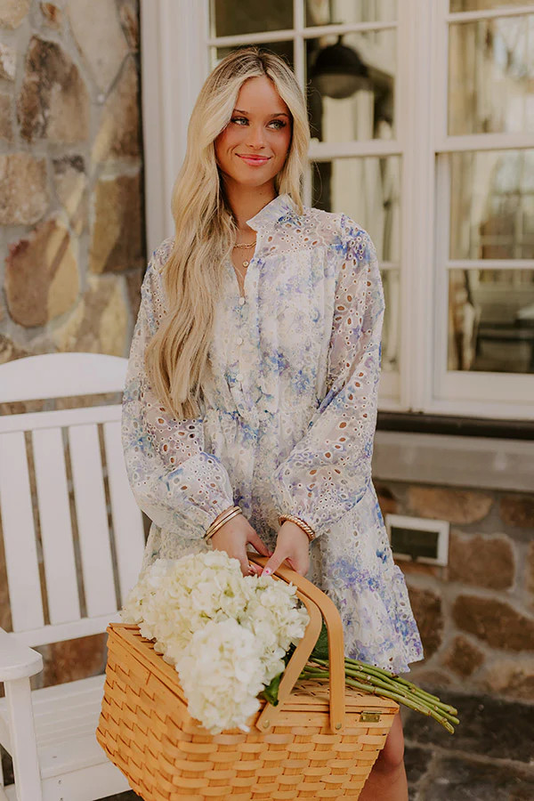 Sunday in St. Cloud Eyelet Mini Dress | Impressions Online Boutique