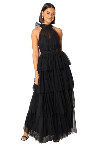 Frances Halterneck Maxi Dress - Black L | Amazon (US)