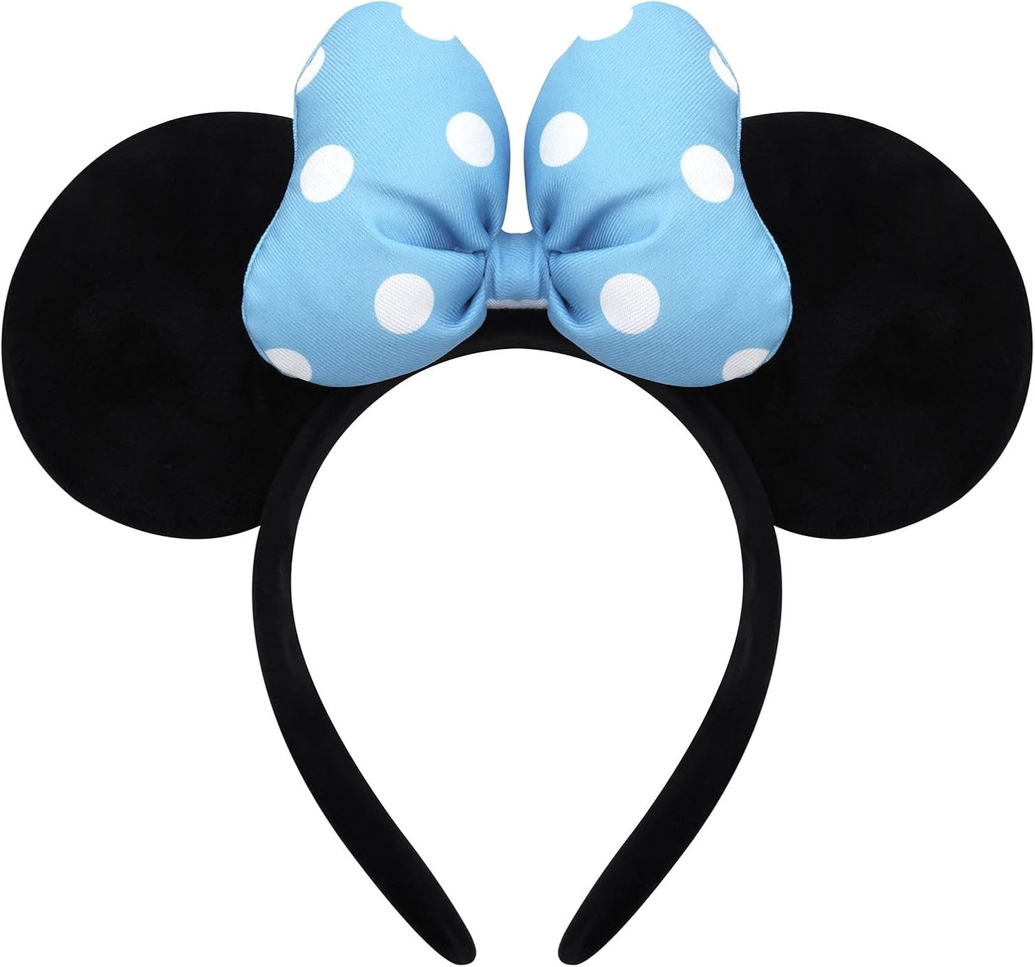 ODOCARE Handmade Mouse Ears Headband for Women and Ladies, Polka Dot Bow Mini Ears Costume Accessories | Amazon (US)