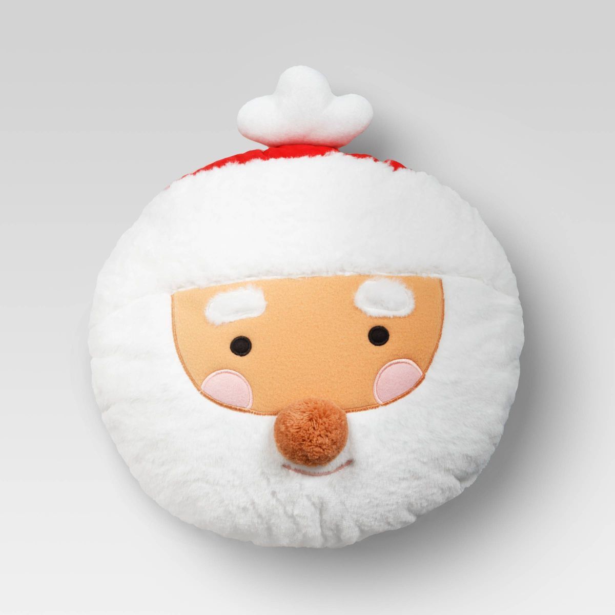 16" Reversible Santa to Snowman Round Christmas Novelty Plush Pillow - Wondershop™ | Target
