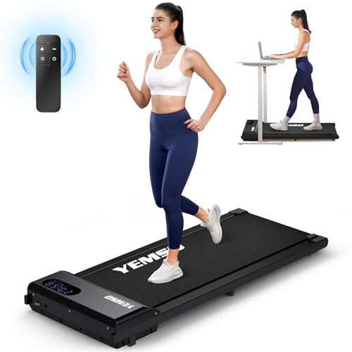 Walking Pad, Under Desk Treadmill for Home and Office, 330 Lbs Capacity, 3 in 1 Portable Treadmill with Remote Control, Classic Black | Amazon (US)
