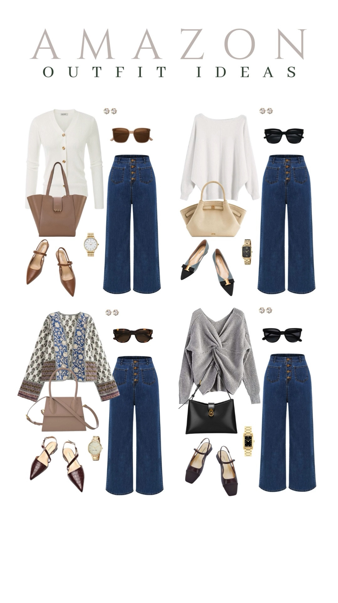 Nothing beats the classic combo of a sweater and jeans! With so many styling options, I’m starting with these jeans and taking it from there.
wide leg jeans, stylish sunglasses, casual outfit idea, fall fashion, running errands outfit, amazon fashion, affordable style

#LTKSeasonal #LTKU #LTKStyleTip