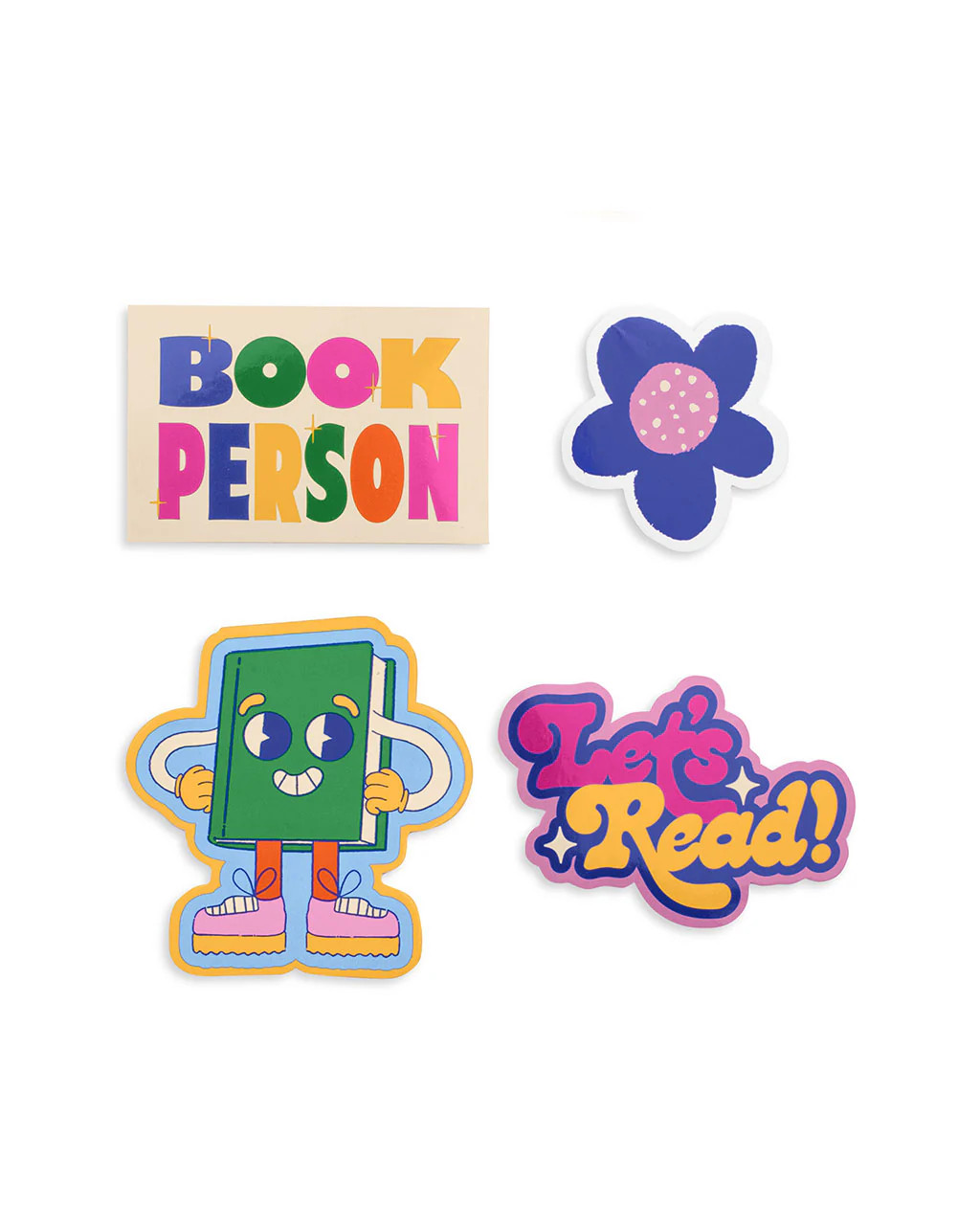 Stick with It! Big Vinyl Stickers Pack - Book Person | ban.do