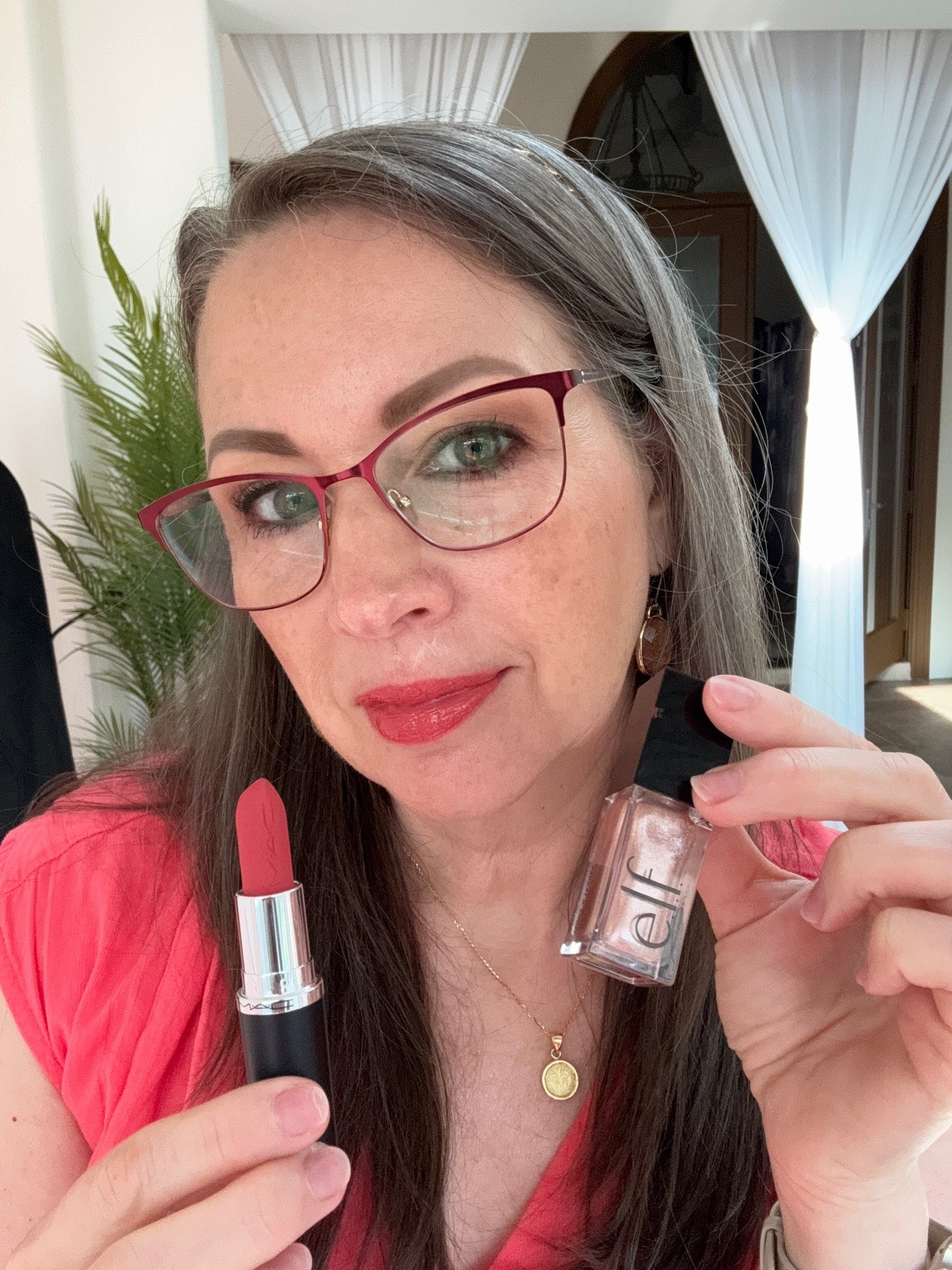 Another win for MAC! 💄✨

I loved Marrakesh so much that I decided to try another MAC shade—this one is Dare Me, and it’s a little brighter and livelier than Marrakesh.

I topped it with an e.l.f. gloss, which didn’t really change the lipstick color—it just added the prettiest hint of coppery sparkle. ✨ I LOVE the combination!

Color-wise, I could see Dare Me working beautifully for some Springs as well as Autumns, depending on your individual palette. It has that warmth I love, but with a little more brightness than Marrakesh.

Unfortunately, the e.l.f. lip-plumping gloss I’m actually wearing in the photo is an older favorite that’s no longer available, but I found and linked a comparable option. And of course, MAC Dare Me is linked too! 💄

#LTKBeauty #MACLipstick #ColorAnalysis #WearWhoYouAre

#LTKgrwm #LTKselfcare
