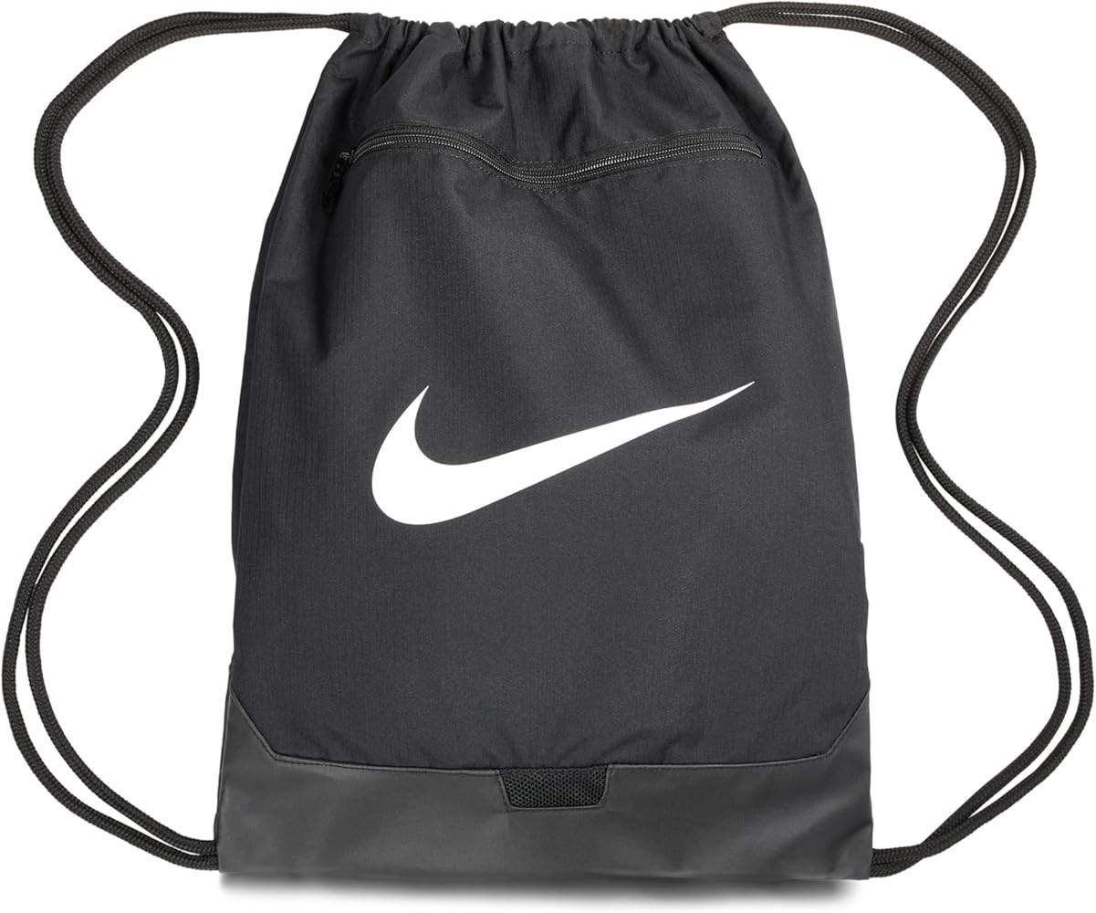 Amazon.com | Nike Unisex Brasilia 9.5 Training Gym Sack (18L), Iron Grey/Black/White, MISC | Draw... | Amazon (US)