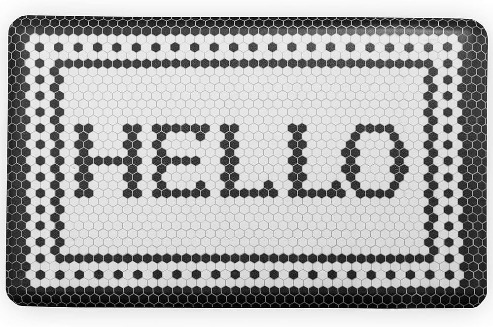 FloorPops FPA3744 Cobbler Anti-Fatigue Comfort Mat, Black | Amazon (US)