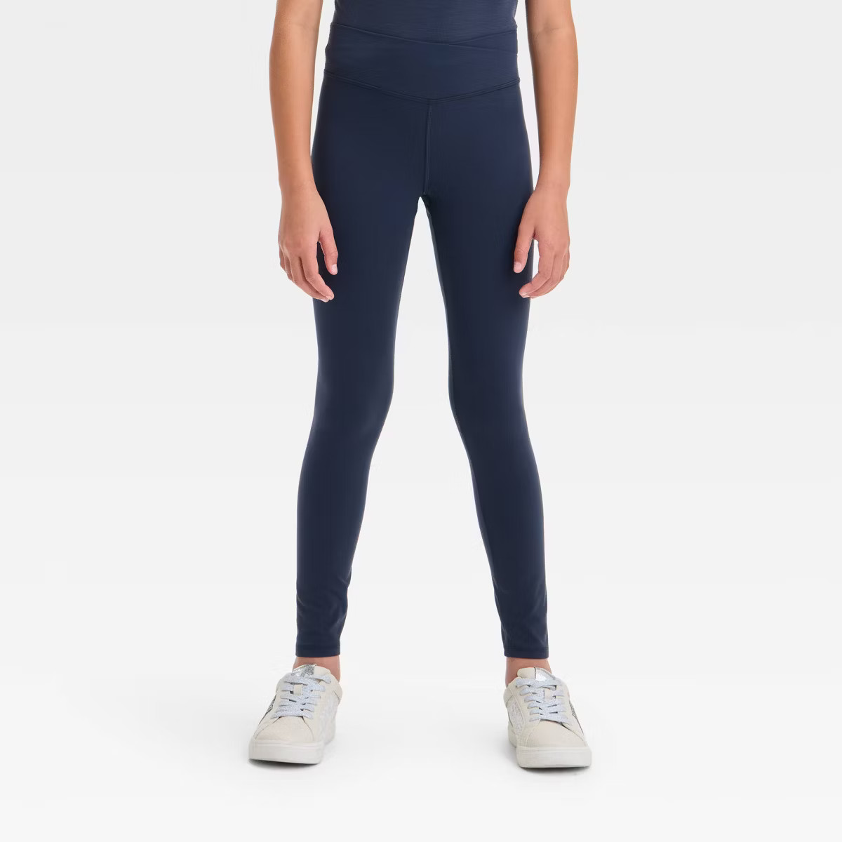 Girls' Everyday Soft Crossover Waistband Leggings - All In Motion™ | Target