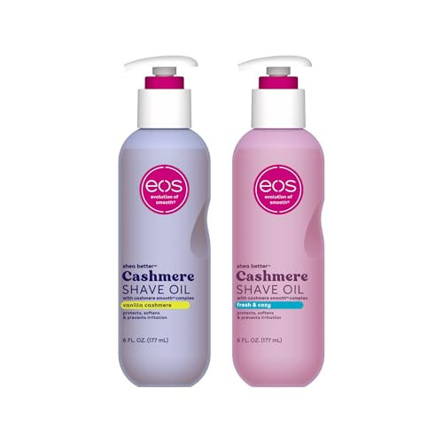 Bundle of eos Cashmere Skin Collection Shave Oil- Vanilla Cashmere + Fresh & Cozy | Amazon (US)