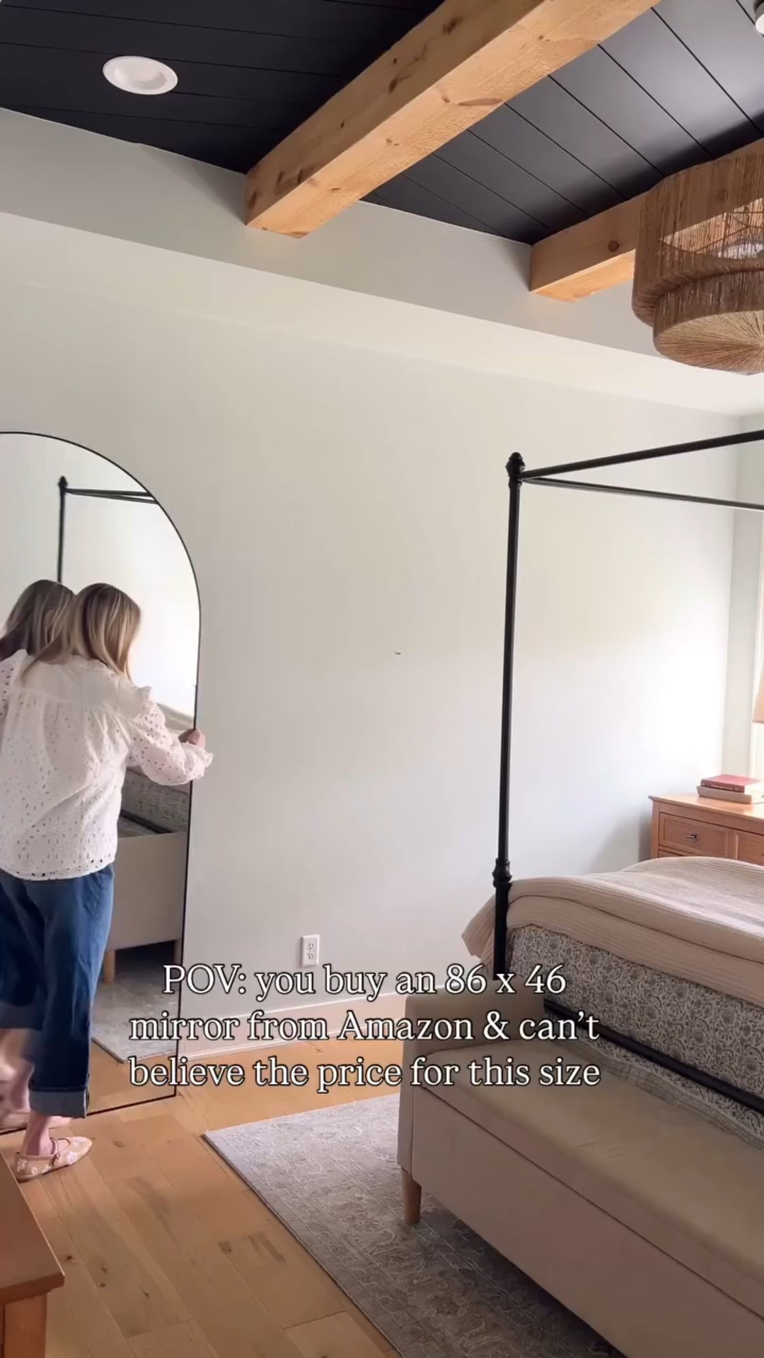 This mirror is HUGE! I’m 5’10 for scale reference and I’ve never had a mirror this tall!!! There’s currently a $220 coupon to clip as well! And the next size smaller (81 x 41) is currently on sale for under $200!! 



#LTKHome #LTKSaleAlert #LTKFindsUnder100