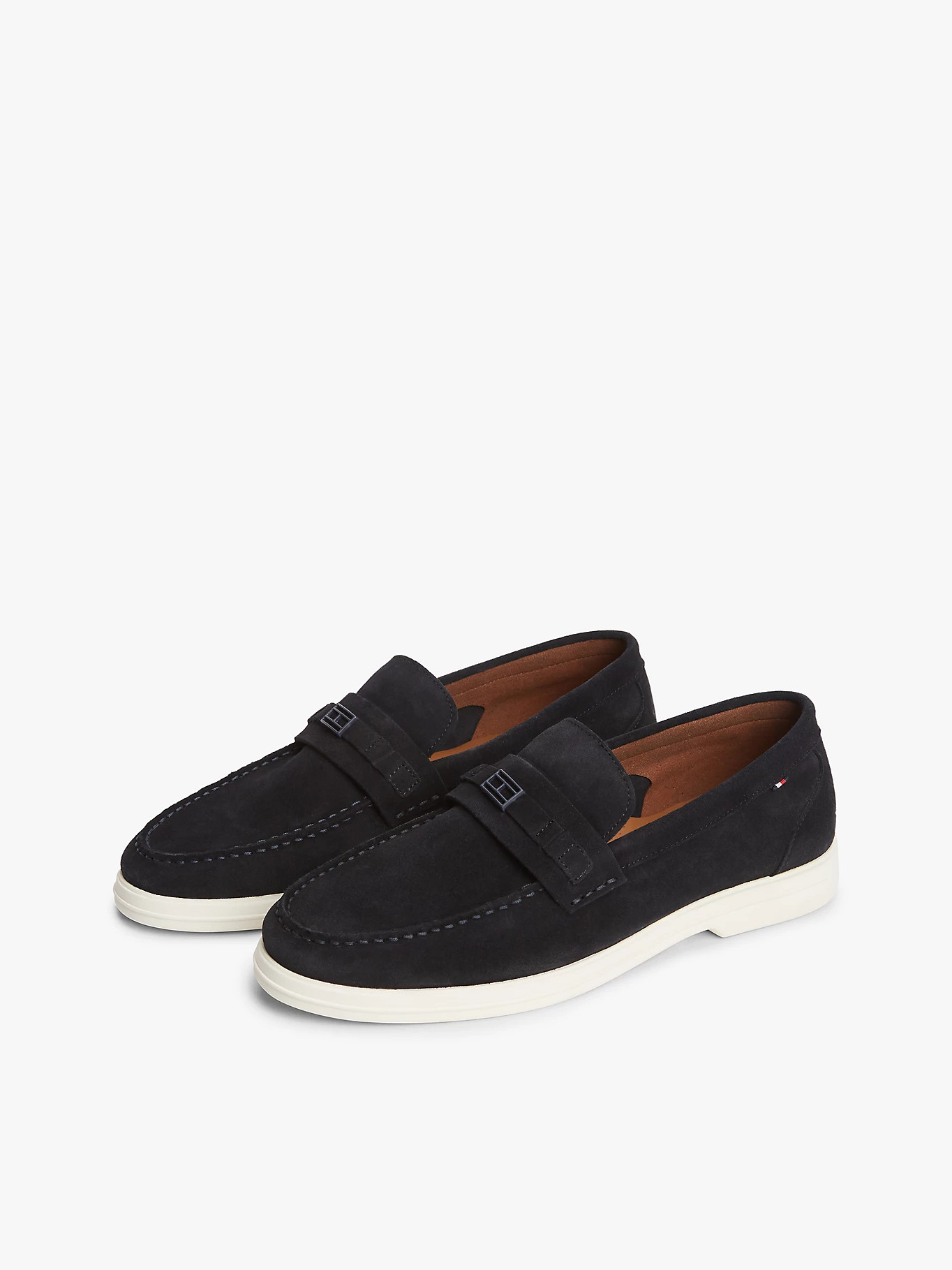Wildleder-Loafer mit Flag-Emblem | Tommy Hilfiger (DE)