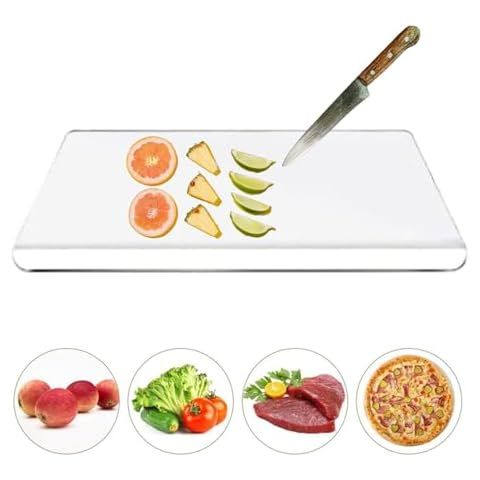 17X13 inch Acrylic Cutting Boards for Kitchen Counter, Non Slip Acrylic Chopping Board Clear Cutt... | Amazon (US)