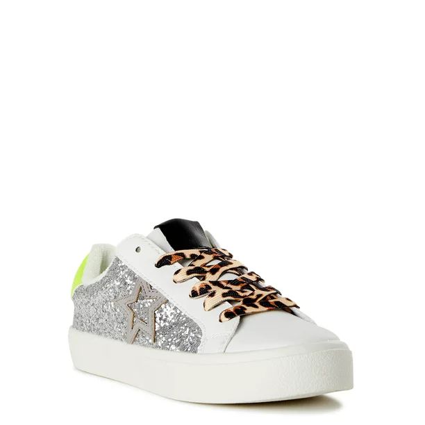 No Boundaries Women's Low Top Star Fashion Sneakers - Walmart.com | Walmart (US)