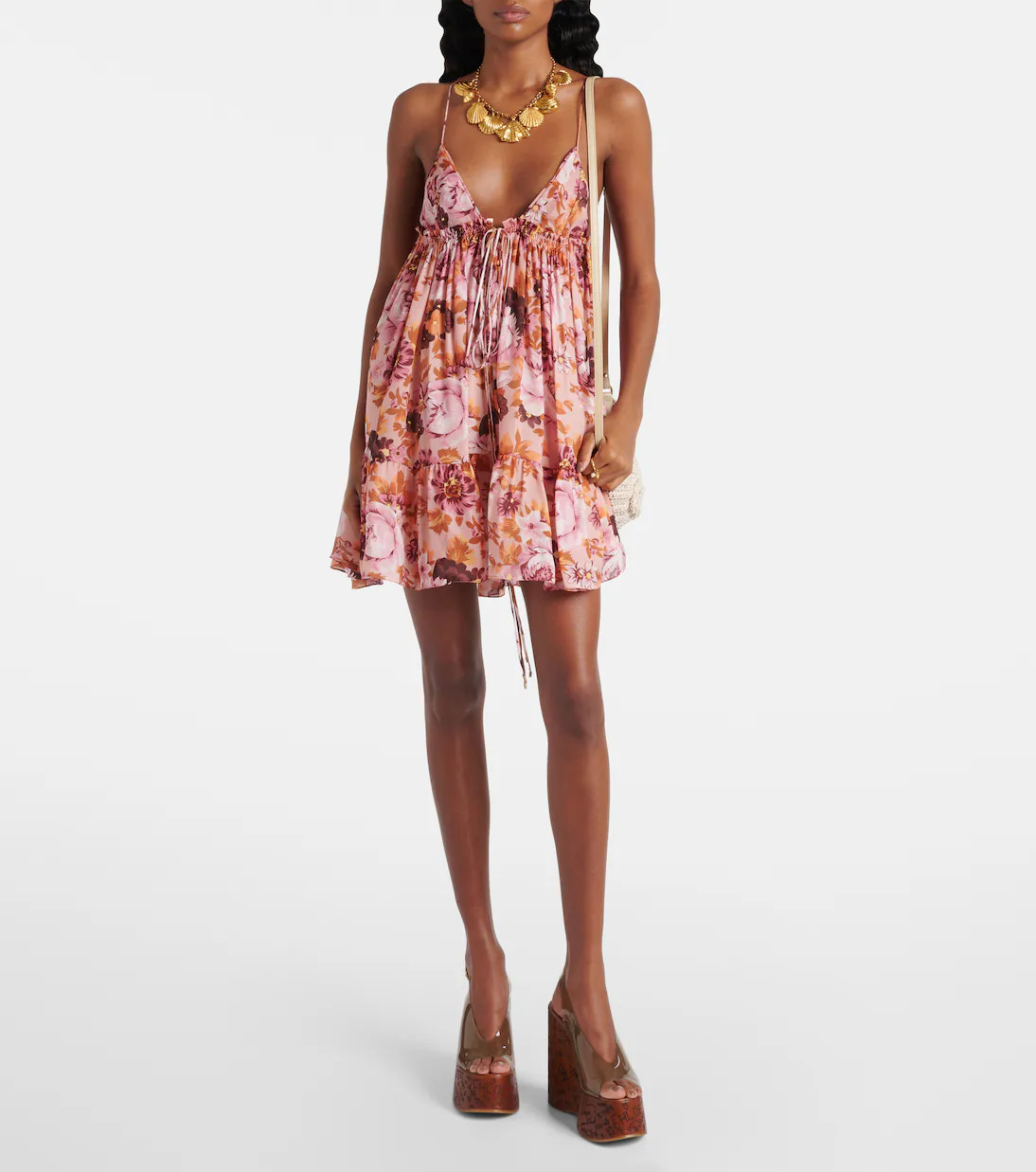 Floral silk minidress | Mytheresa (US/CA)