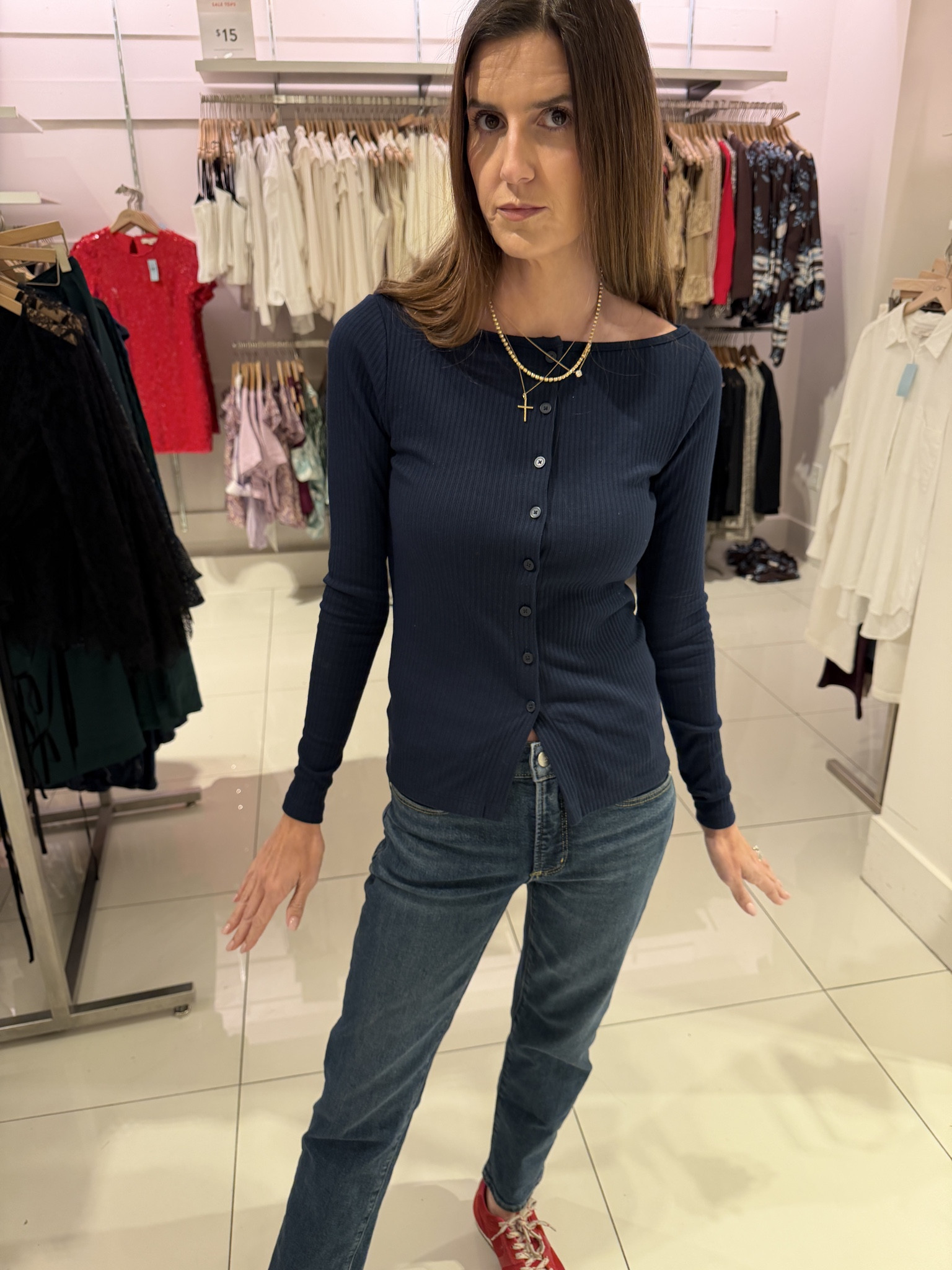 Kate loved this navy cardigan! i love the boat neck cut of it! 

#LTKootd #LTKdayinmylife #LTKgrwm