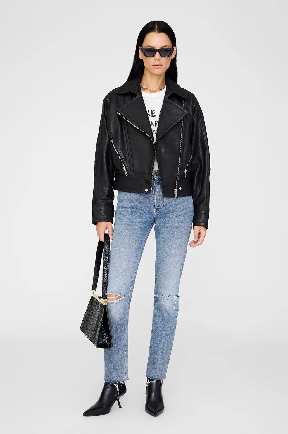 Julie Jacket - Black Leather | Anine Bing