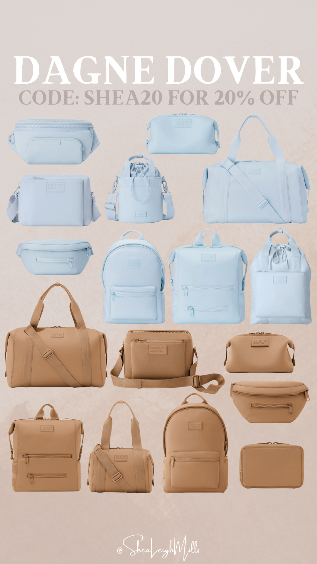 Loving all these finds from Dagne Dover! Use code SHEA20 at checkout for 20% off your entire order!

From sleek backpacks and carry-ons to belt bags and organizers, there’s a piece for every part of your day. These bestsellers are lightweight and water-resistant!

#DagneDover #TravelBags #GymBagEssentials #CarryOnStyle #LTKbagobsessed #WeekenderBag #NeopreneBag #DagneDoverSale #LTKtravel #WorkBagGoals  

 