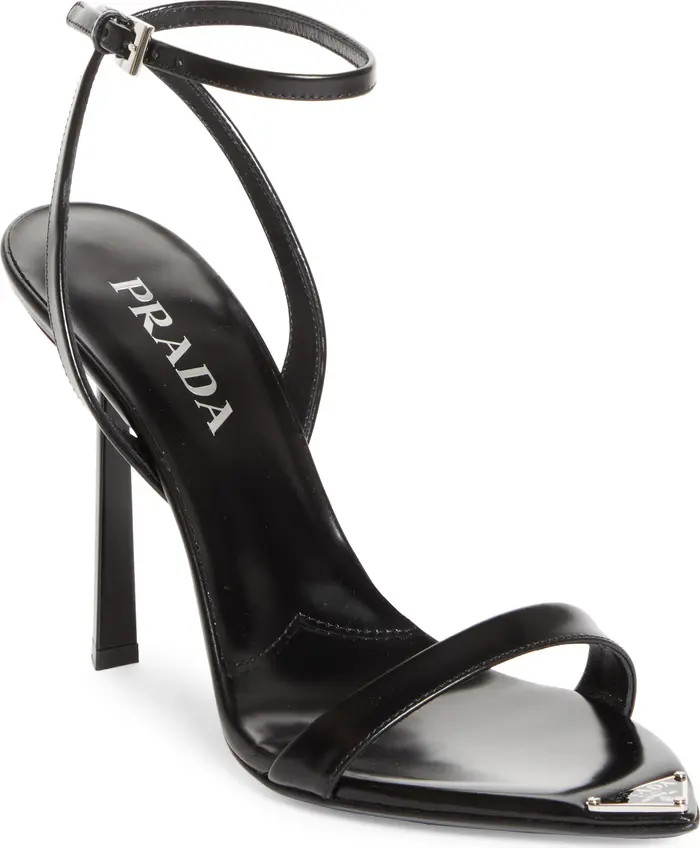 Prada Pointed Toe Logo Sandal (Women) | Nordstrom | Nordstrom