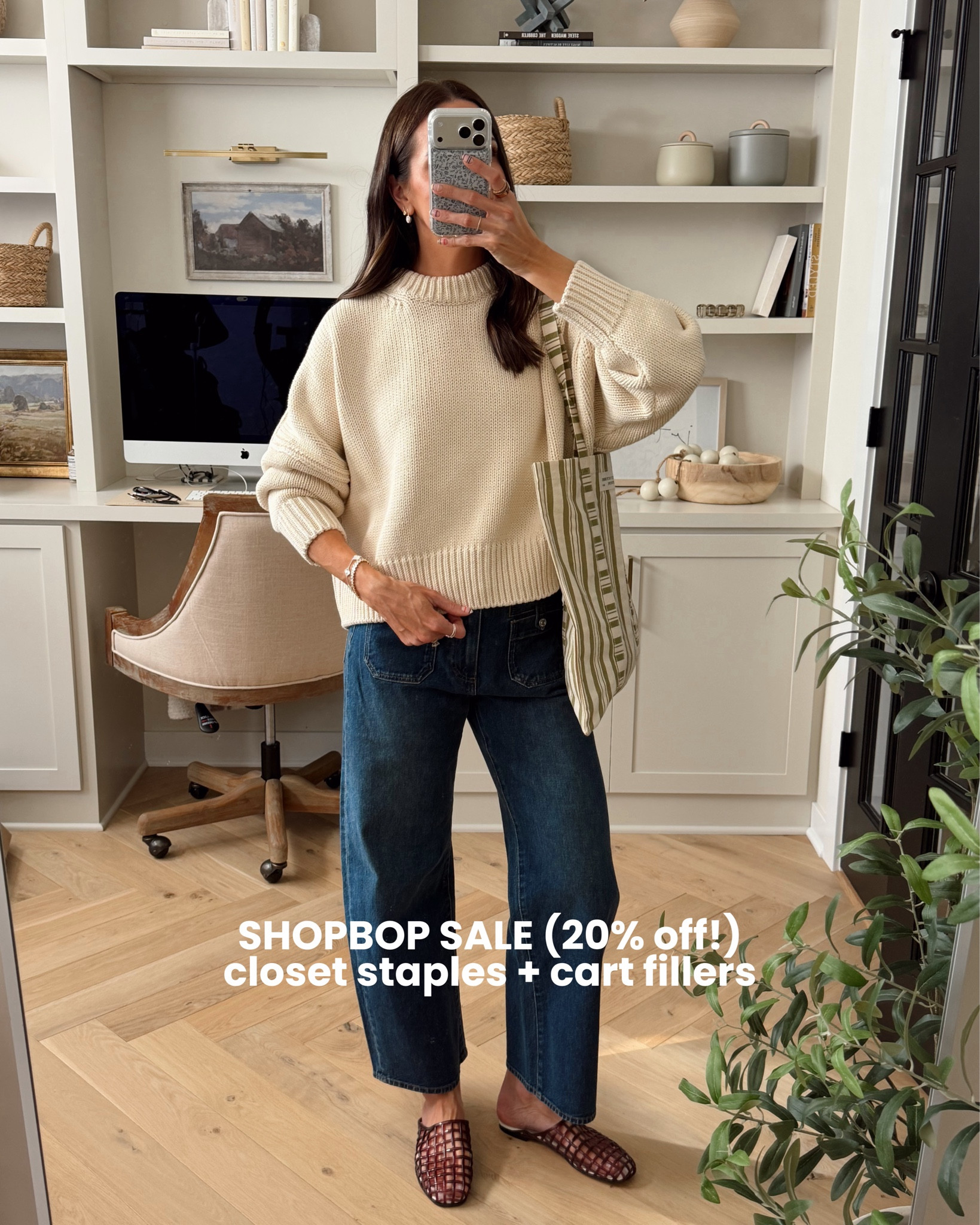 Sale goes through tomorrow 4/2! Code: SPRING20 (20% off + free shipping and free returns if needed) 

Jeans: true to size (26) I also ordered my true size in the AGOLDE pair 
Flip flops: true to size, size up for half sizes 
Leather bomber jacket: sized up 1 (M) 
Mixed media dress: true to size (S) size down if between 

#LTKootd #LTKSeasonal #LTKSaleAlert