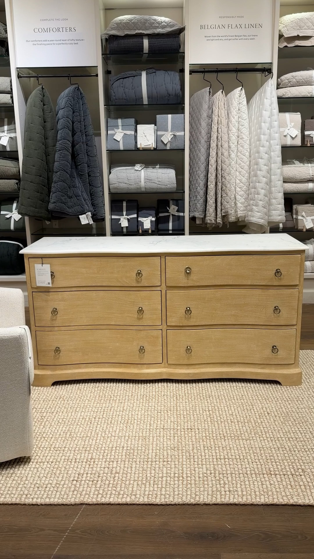 Bedroom elegance done right! 🤍✨ The Scarlett 6-Drawer Dresser from Pottery Barn in the Weathered Wheat finish feels both refined and relaxed. The warm wood tones paired with the white marble top create such a polished, high-end look while still feeling natural and inviting. 🫶🏻Six roomy drawers provide beautiful, functional storage, making it a standout piece for a serene, well-styled bedroom. Linked this dresser and coordinating pieces from the collection to shop! 💫 #PotteryBarn #BedroomFurniture #Dresser

#LTKSaleAlert #LTKHome