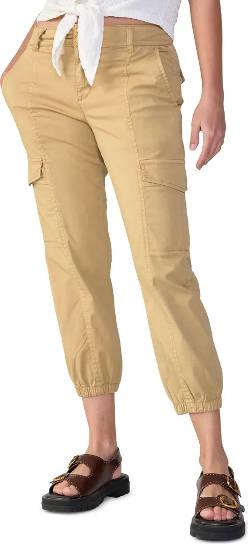 Sanctuary Rebel Crop Stretch Cotton Cargo Pants | Nordstrom | Nordstrom