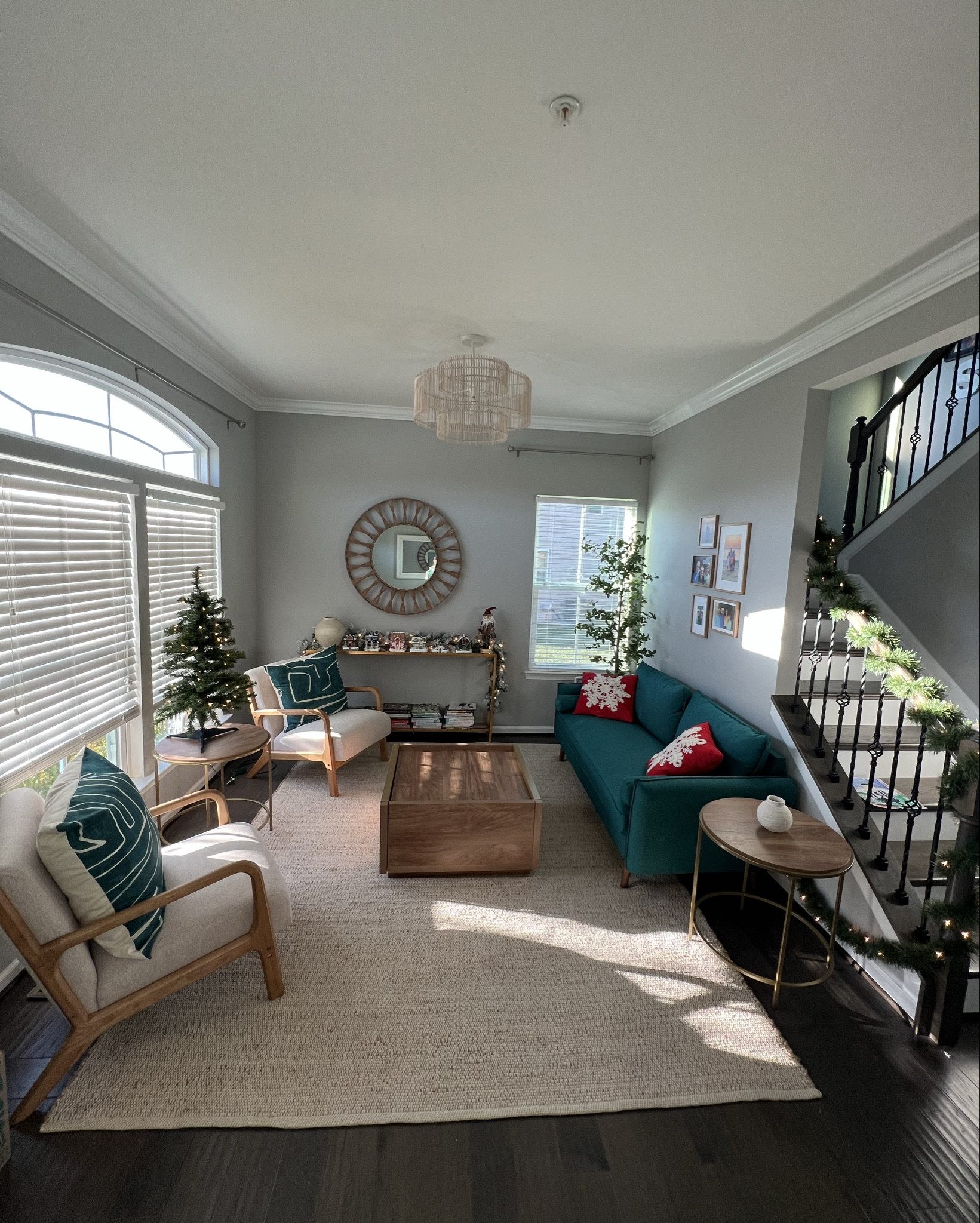 Front room of our house that we designed with Havenly! 