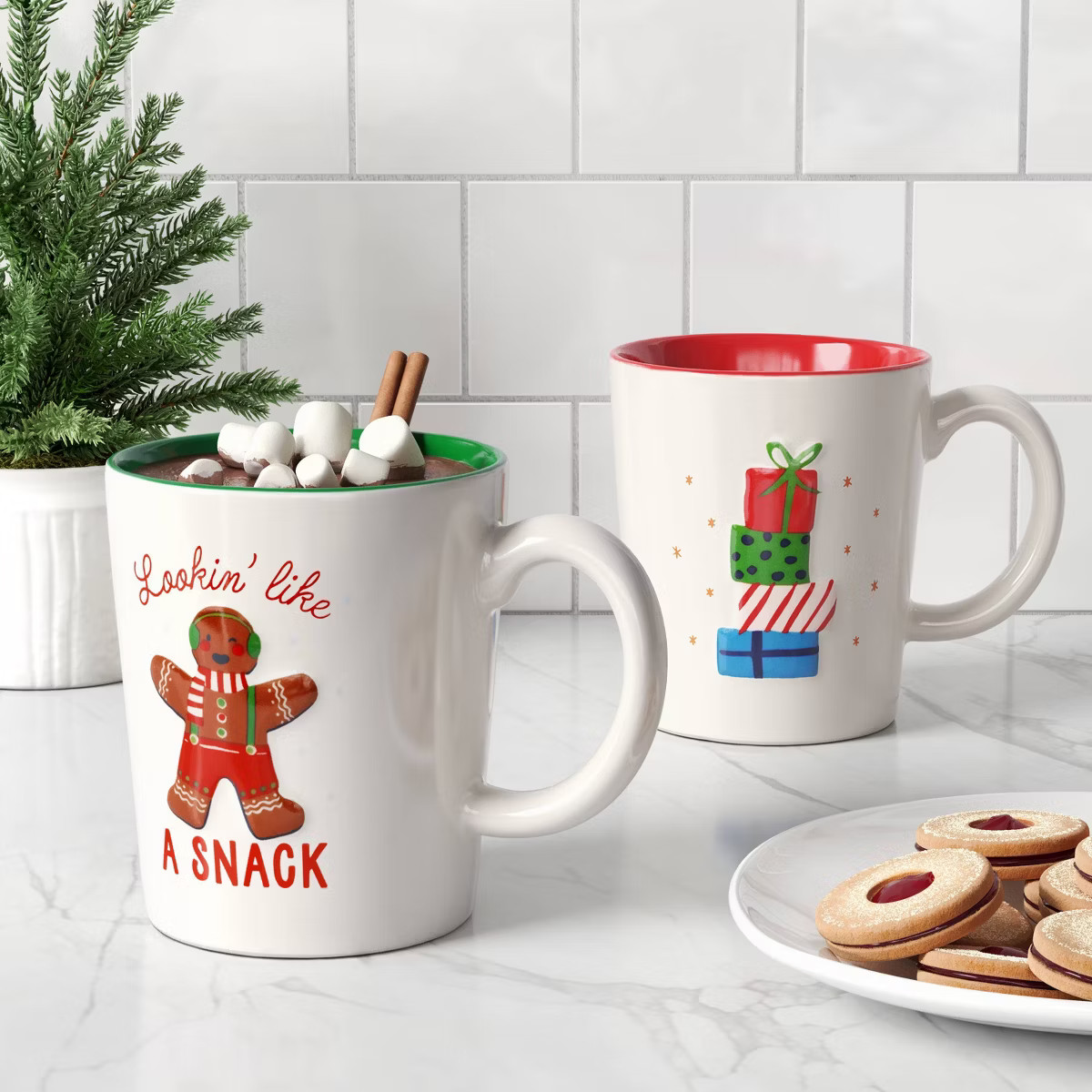 16oz Christmas Stoneware Presents Mug - Wondershop™ | Target