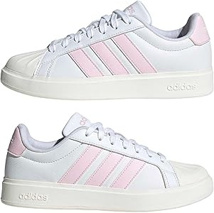 adidas Womens Streettalk Lace Up Sneakers Shoes Casual - White | Amazon (US)