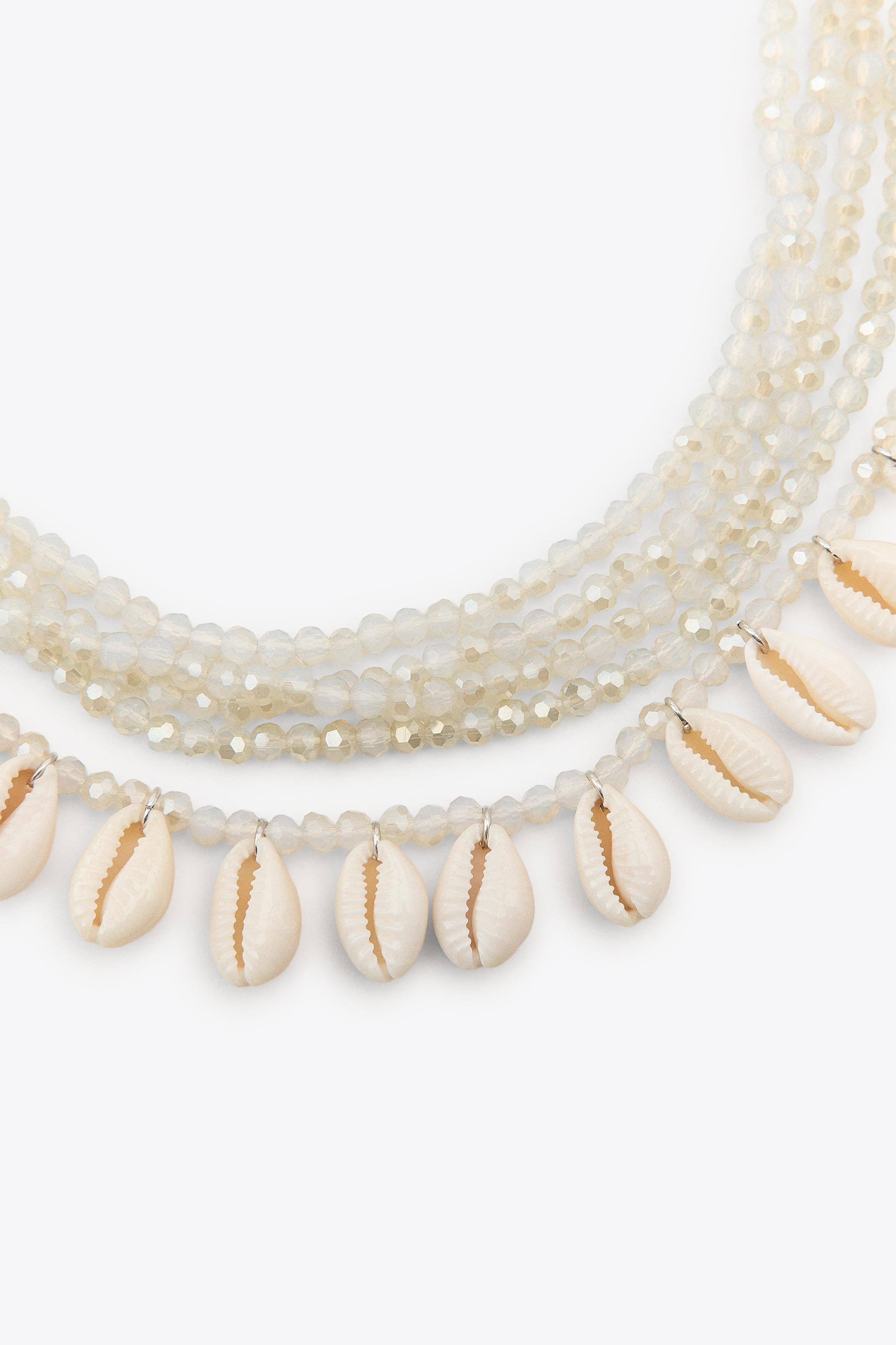 SHELL SPARKLE NECKLACE | Zara US