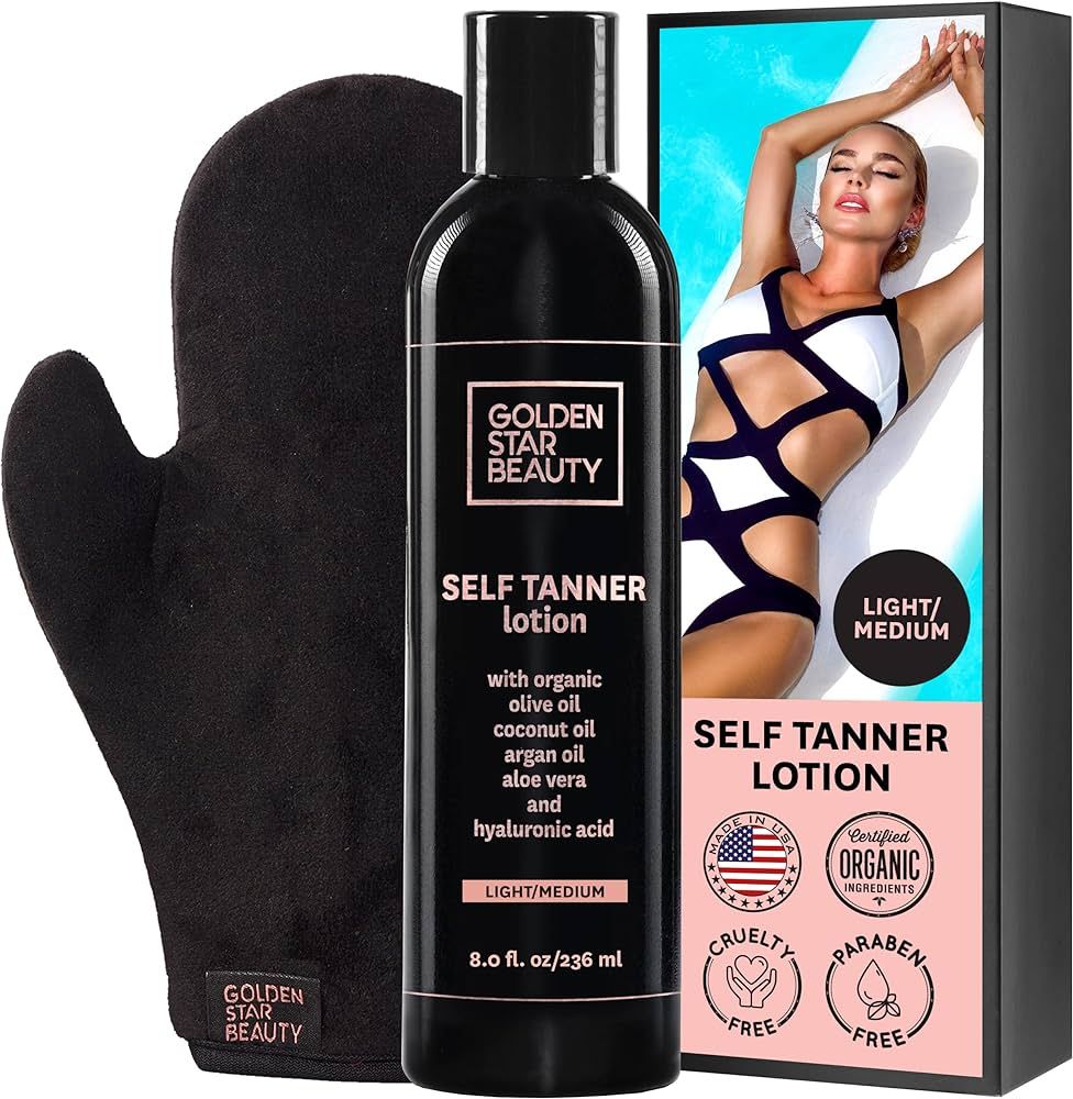 Organic Self Tanning Lotion for Natural Looking Tan-Fake Tan-Best Sunless Tanning Lotion for Bron... | Amazon (US)