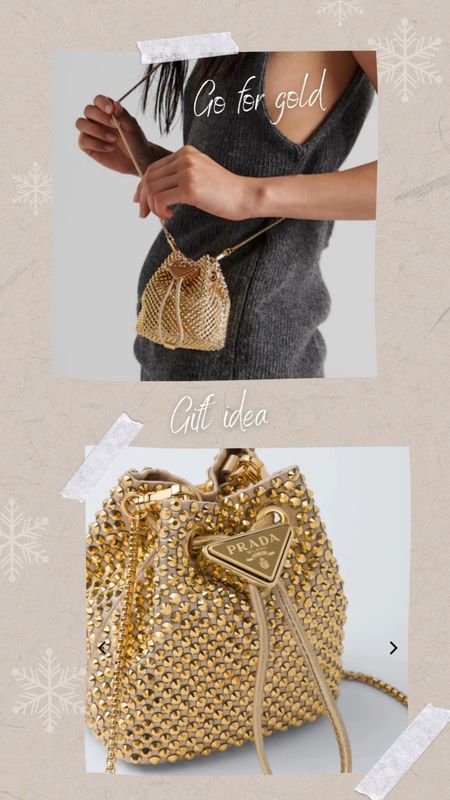 The best Gift for Christmas Season 
Gold bag

#LTKSeasonal #LTKHoliday #LTKitbag