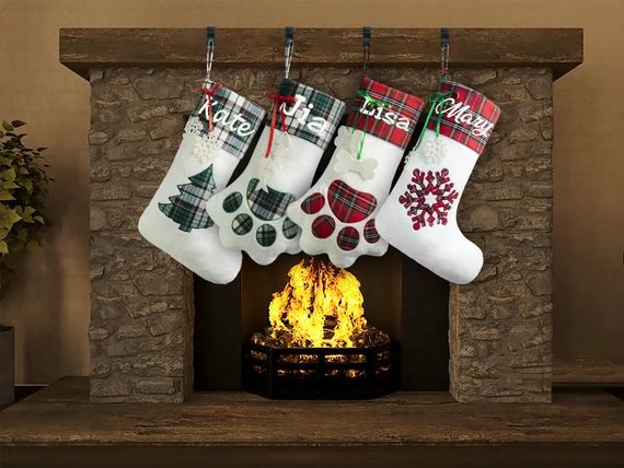 Personalize Christmas Stocking Custom Stocking Pet Stocking | Etsy | Etsy (US)