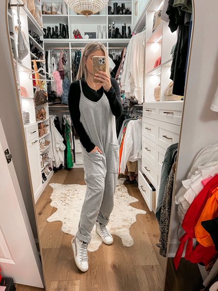 Wearing a small tee (super soft and stretchy), xs jumpsuit (runs big, I sized down), 35 sneakers (run big, I sized down a whole size)

Casual outfit, first trimester outfit, comfy outfit, free people jumpsuit 

#christianblairvordy

#LTKstyletip #LTKunder100 #LTKbump