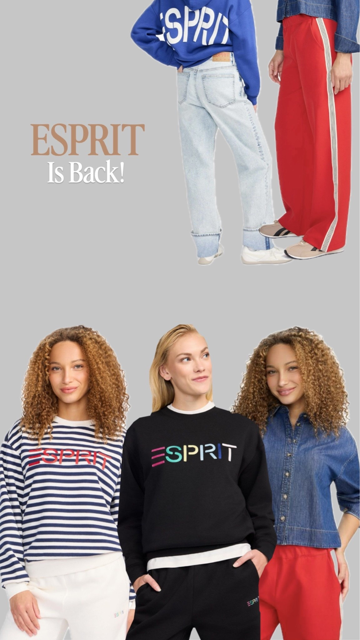 Esprit is back!!!! How cute are these new looks?

#LTKcanada #LTKjeans #LTKstyletip