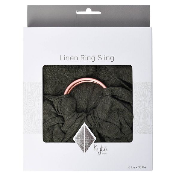 Kyte Baby Ring Sling in Evergreen with Rose Gold Rings | Target