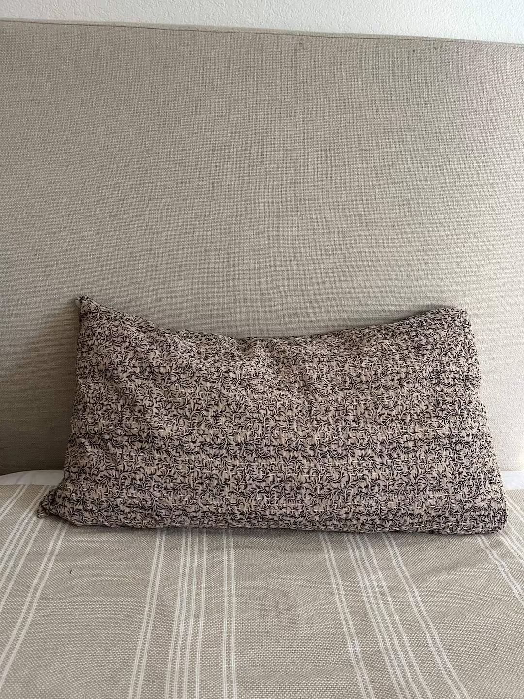 Cushion Cover Pillows Cover Pillows Shames Pillow Handblock Kantha Work Hand stitched Pillow 1  P... | Etsy (US)