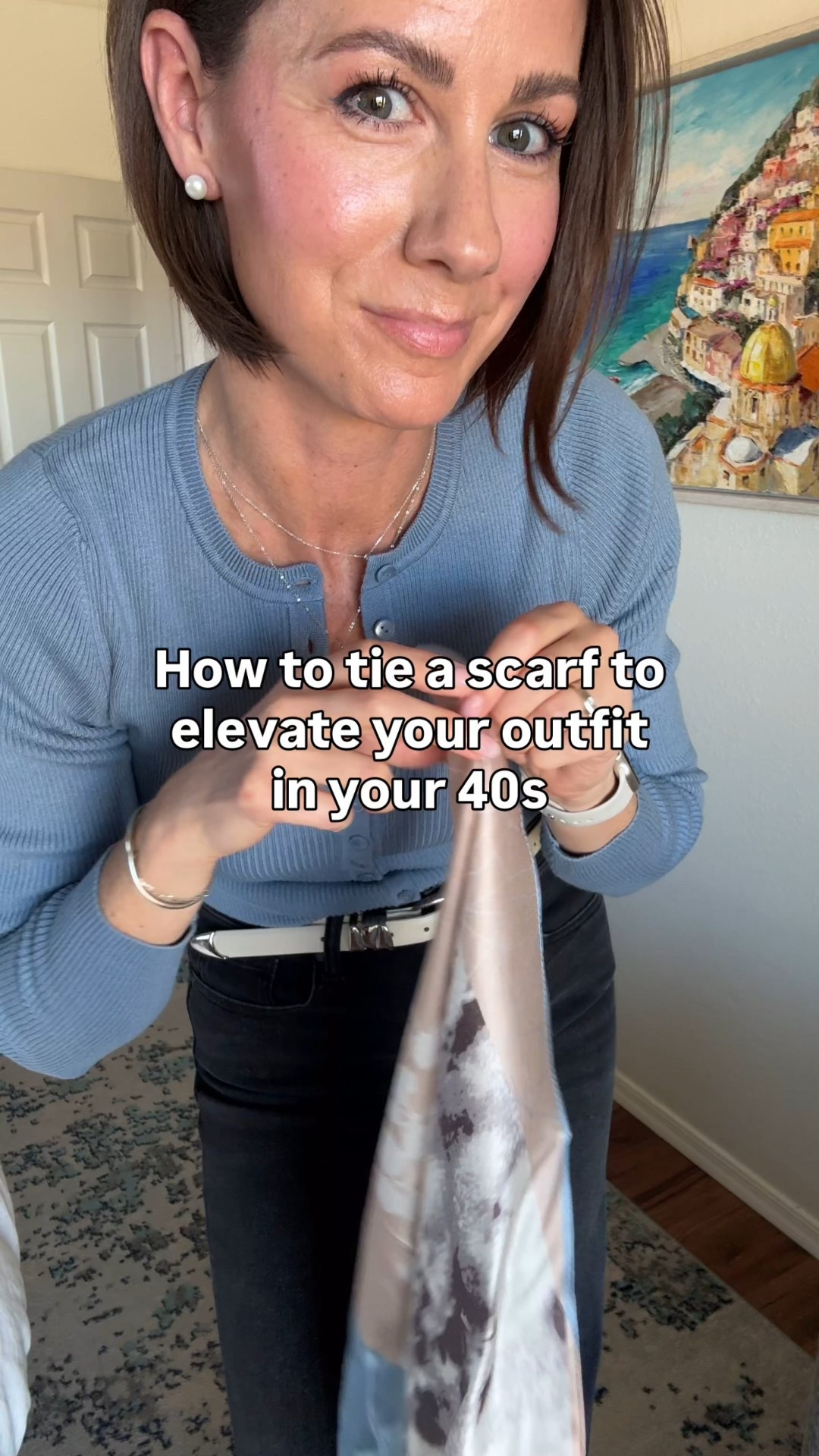 How to tie a scarf 

#LTKOver40 #LTKootd #LTKgrwm