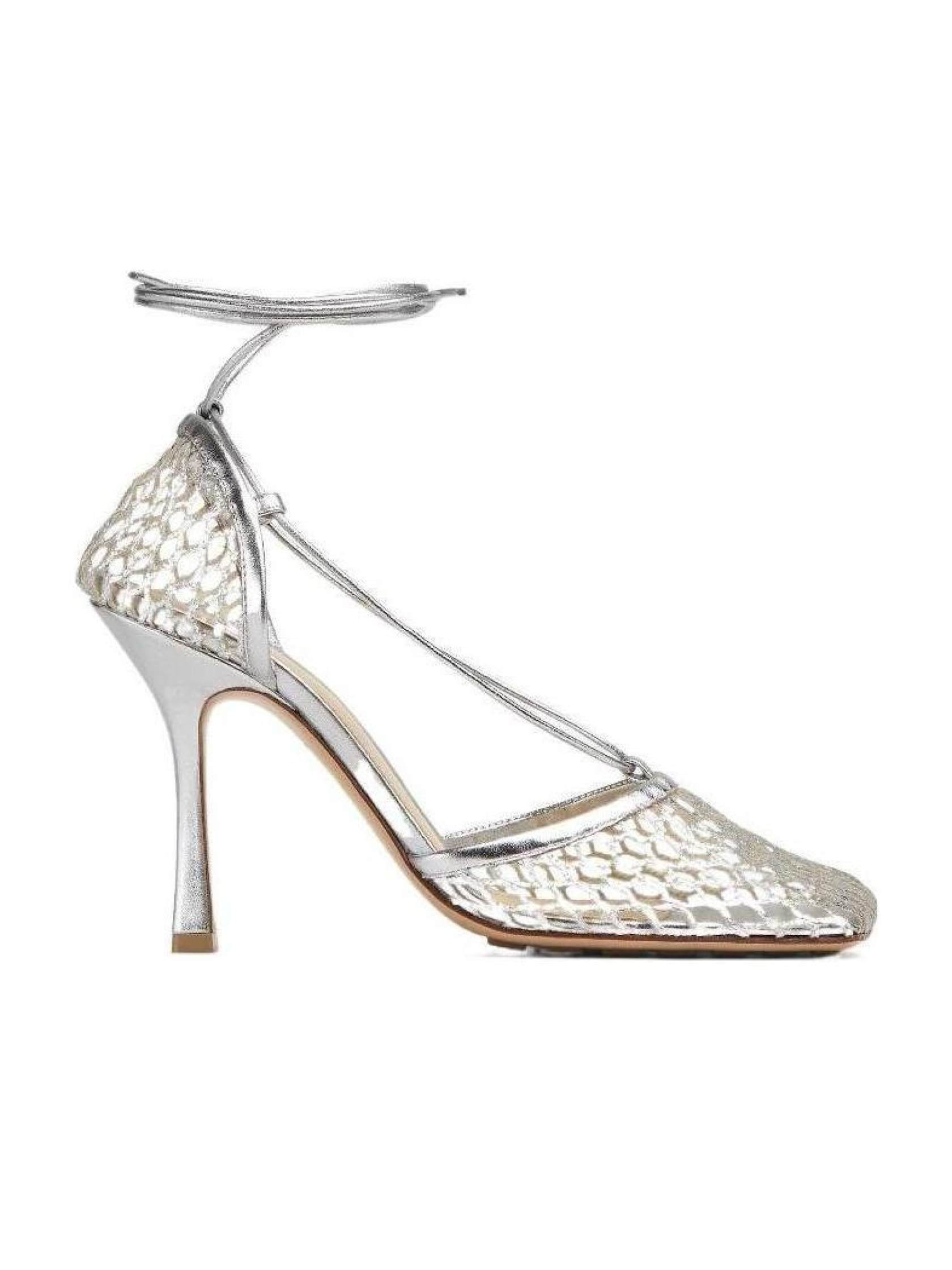 Bottega Veneta Stretch Metallized Mesh Pumps | Senser US