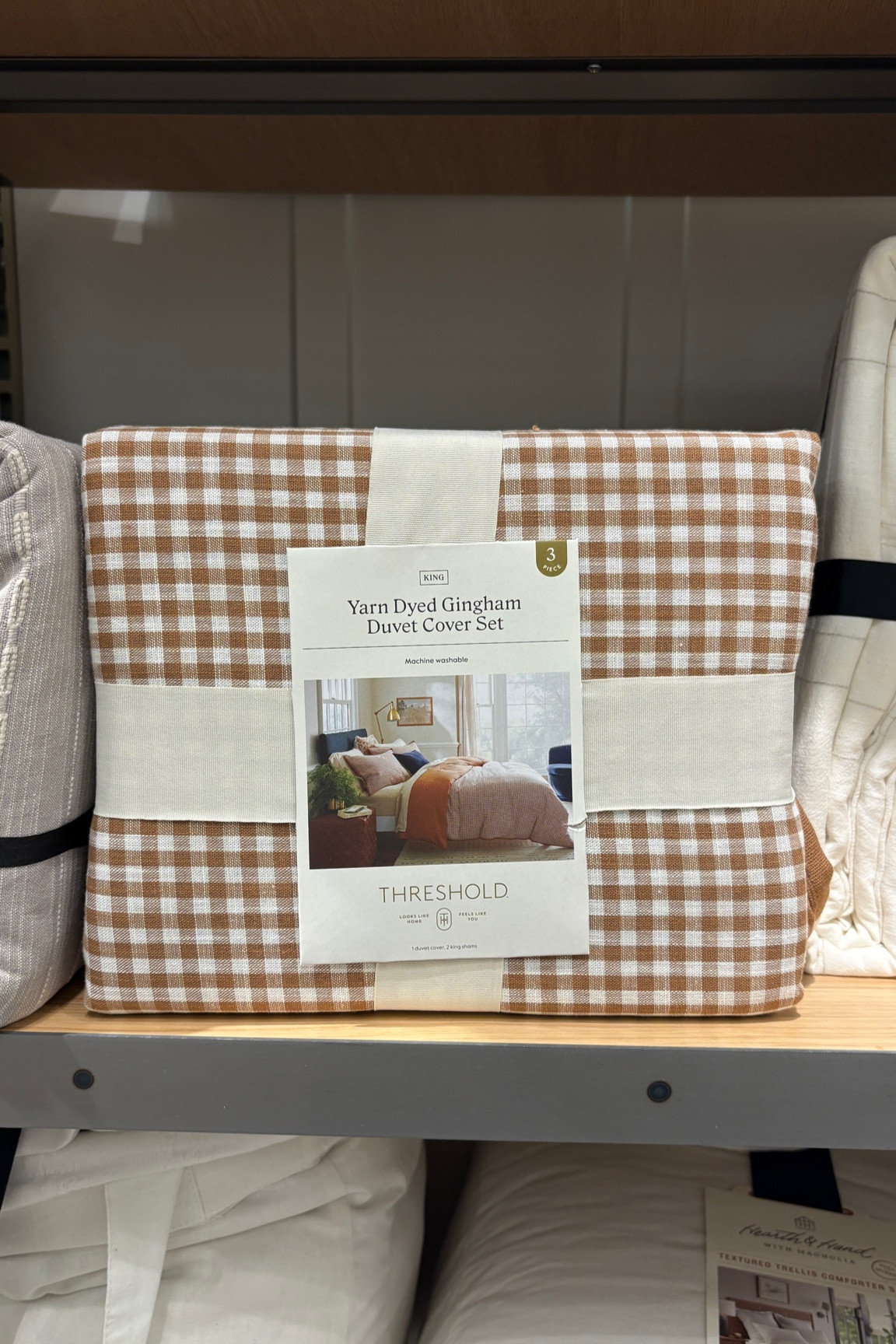 Brown gingham bedding, target bedding, target hall, target bedroom, beddingg

#LTKFindsUnder100 #LTKStyleTip #LTKHome